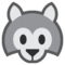 Wolf Face emoji on HTC